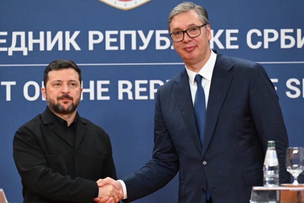 Зеленски му се заблагодари на Вучиќ за честитките за Денот на нeзависноста и поддршката за територијалниот интегритет на Украина